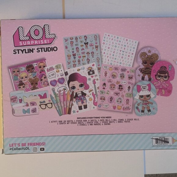 NWT LOL Surprise! Stylin' Studio Collectible Stickers Paper Dolls Pink L.O.L. - Picture 9 of 10